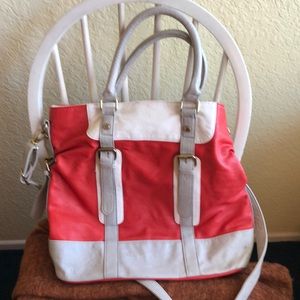 Bright Red roomy shoulder/crossbody bag!